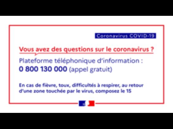 Affiche Questions sur le coronavirus