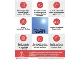 Affiche alerte canicule